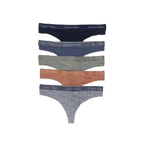 Calvin Klein Women's Underwear Motive Thong 5 Pack in Kuwait