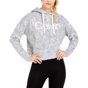 Calvin Klein Womens Fitness Running Hoodie Gray M in Saudi Arabia