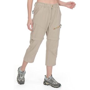 Little Donkey Andy Women's Hiking Zip Off Capri Pants Lightweight Quick Dry UPF 50+ Convertible Shorts with 4 Pockets
