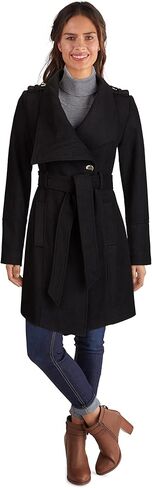 GUESS Women's Belted Softshell-Jacket with Hood in Saudi Arabia