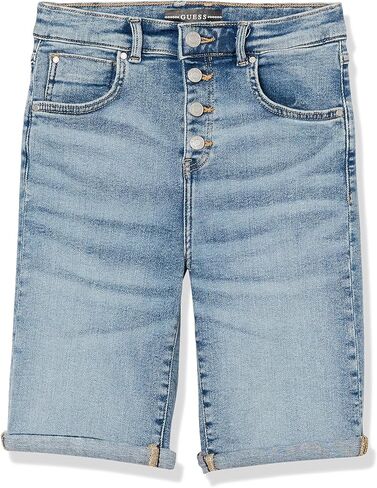 GUESS Girls' Big Stretch Denim Bermuda Shorts in Saudi Arabia