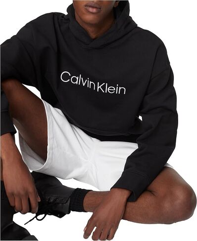 Calvin Klein Men's Relaxed Fit Logo French Terry Hoodie in Saudi Arabia