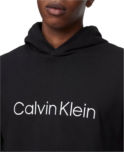 Calvin Klein Men's Relaxed Fit Logo French Terry Hoodie in Saudi Arabia