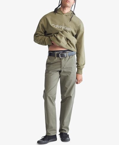 Calvin Klein Men's Relaxed Fit Logo French Terry Hoodie in Saudi Arabia