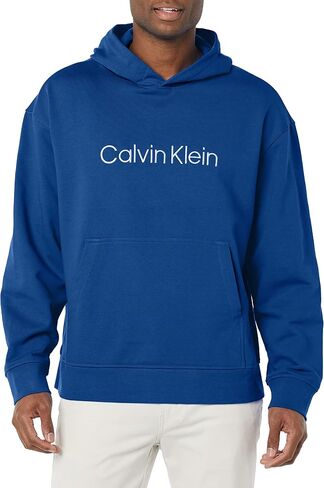 Calvin Klein Men's Relaxed Fit Logo French Terry Hoodie in Saudi Arabia