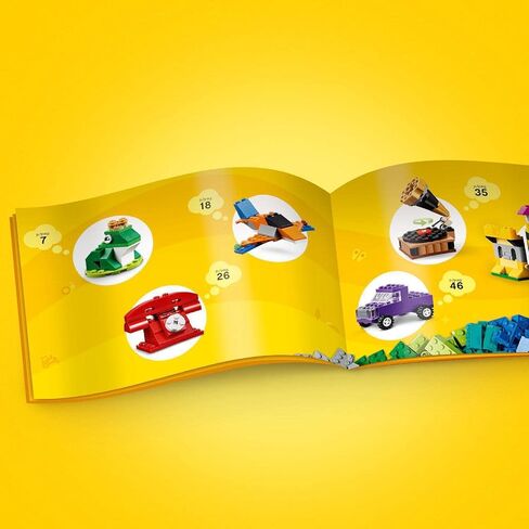 LEGO 11717 Classic Bricks Bricks Plates, Large Creative Building Toy for Kids, Gift for Boys and Girls Age 4 Plus with Wheels, Windows & 4 Baseplates in Saudi Arabia