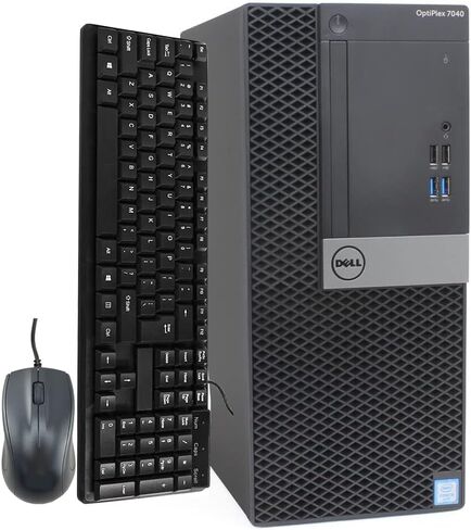 Dell OptiPlex 7040 Tower Computer Desktop PC, Intel Core i5-6500 3.20GHz Processor, | 16GB Ram, 128GB SSD + 500GB HDD | HDMI, AMD Radeon RX-550 4GB Graphics, Wireless WiFi, Windows 10 (Renewed) in Saudi Arabia