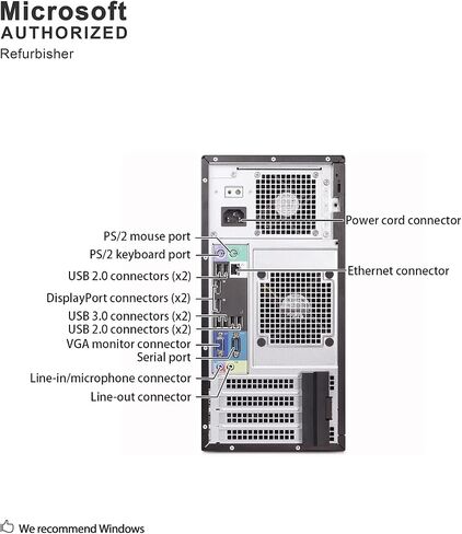 DELL Precision T1700 Tower Workstation Intel i7 i7-4770 3.40 G,16G,512G SSD+3T,Radeon HD 4650 1G VC,DVD,WiFi,HDMI,DP Port,VGA,BT 4.0,W10P64 (Renewed)-Support-English/Spanish'] in Kuwait