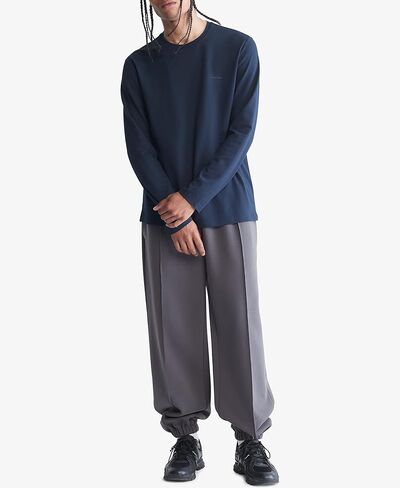 تي شيرت رجالي من Calvin Klein Ck Move Tech Pique بأكمام طويلة in Saudi Arabia