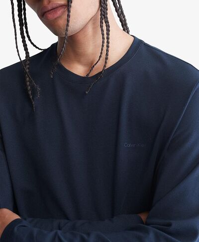 تي شيرت رجالي من Calvin Klein Ck Move Tech Pique بأكمام طويلة in Saudi Arabia
