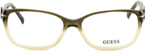 Guess GU 2303 Ol Olive Gradient Plastic Rectangle Eyeglasses 56mm in Saudi Arabia