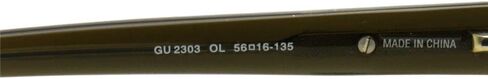 Guess GU 2303 Ol Olive Gradient Plastic Rectangle Eyeglasses 56mm in Saudi Arabia