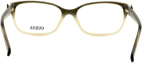 Guess GU 2303 Ol Olive Gradient Plastic Rectangle Eyeglasses 56mm in Saudi Arabia