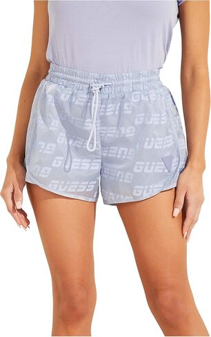 GUESS Women's Active Allover Logo Track Shorts in Saudi Arabia