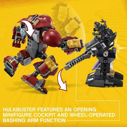 LEGO Marvel Super Heroes Avengers: Infinity War The Hulkbuster Smash-Up 76104 Building Kit features Proxima Midnight, Outrider, and Bruce Banner figures (375 Pieces) (Discontinued by Manufacturer) in Saudi Arabia