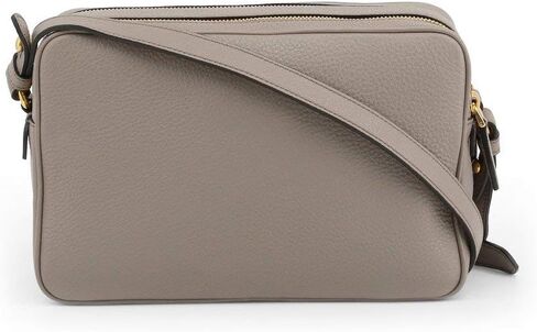 Prada Women's Gray Vitello Phenix Leather Crossbody 1BH079 in Saudi Arabia