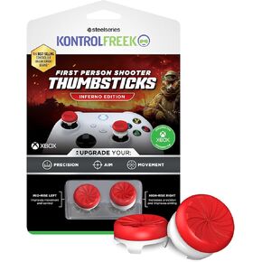 KontrolFreek FPS Freek Inferno لوحدة تحكم Xbox One وXbox Series X | عصا التحكم للأداء | 1 شاهقة، 1 متوسطة الارتفاع | احمر ابيض in Kuwait