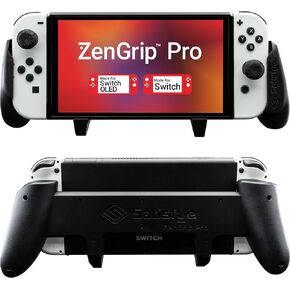 Satisfye - ZenGrip Pro Gen 3 OLED, a Switch Grip Compatible with Nintendo Switch - Comfortable & Ergonomic Grip, Joy Con & Switch Control. #1 Switch Accessories Designed for Gamers (White)