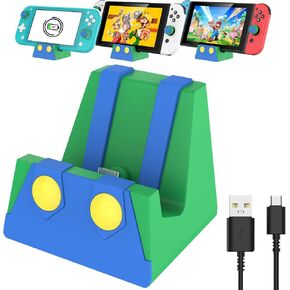 HEIYING Switch Charger Dock for Nintendo Switch 2 / OLED/Lite | Portable Charging Stand with Durable ABS Shell, Ergonomic Viewing Angle, USB-C Port for Charging Different Switch Consoles in Saudi Arabia