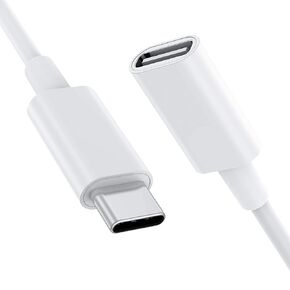CONMDEX USB C Extension Cable for Mag-Safe Charger PS5 Controller Charging, 9V 3A USB Type C Female to Male Extender Cord for Mag- Safe Charger iPhone 16/15/14/13 HomePod and More White (6.6FT / 2M) in Saudi Arabia