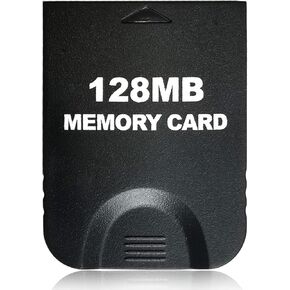128MB(2043 Blocks) Gamecube Memory Card for Gamecube & Wii, Black | Durable ABS, Plug-and-Play. Stores Multiple Game Saves, Works with Gamecube/Wii, High Speed and Efficient in Saudi Arabia