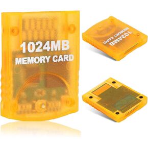 1024MB(16344 Blocks) Gamecube Memory Card for Nintendo Wii Game Cube NGC GC (Orange) in Saudi Arabia