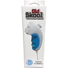 Old Skool Nunchuck Controller, Compatible with Wii or Wii U - White in Kuwait
