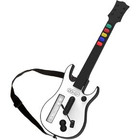 DOYO Wireless Wii Guitar Hero Controller for guitar hero and Rock Band Games, Compatible with All guitar Hero Games and Rock Band 2, Legends of Rock, Includes Adjustable Strap (Black) in Saudi Arabia