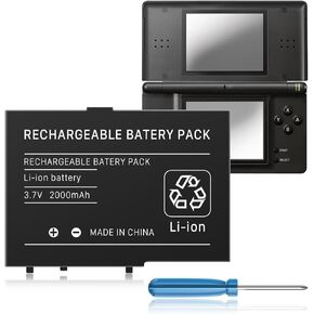 JDIRLDL DS Lite Battery, USG-003 3.7V 2000mAh Replacement Lithium-ion Battery for Nintendo DS Lite, NDSL Game Player Battery with Tools (Not for Nintendo DSi, DSi XL, DSi LL) in Kuwait