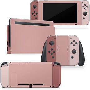 Tacky Design Retro Skin Compatible with Nintendo Switch Skin - Premium Vinyl 3M Brown Colorwave,Color Blocking Nintendo Switch Stickers Set - Switch Skin for Console, Dock, Joy Con - Decal Full Wrap in Kuwait