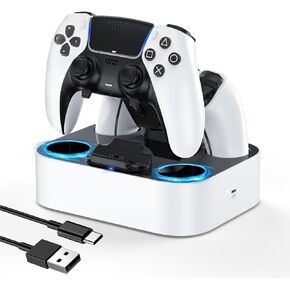 LVFAN PS5 Edge Controller Charger Station, PS5 Controller Accessories Charging Station, PS5 Controller Charger for Playstation 5 Controller / PS5 Edge Controller in Kuwait