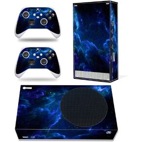 Skin Sticker for Xbox Series S Console and Wireless Controllers, Full Protective Vinyl Decal Cover Wrap for Xbox Series S (Black)