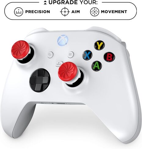 KontrolFreek FPS Freek Inferno لوحدة تحكم Xbox One وXbox Series X | عصا التحكم للأداء | 1 شاهقة، 1 متوسطة الارتفاع | احمر ابيض in Kuwait