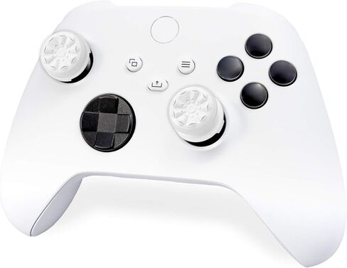 كونترول فريك جهاز تحكم اف بي اس فريك جالكسي وايت لجهاز Xbox One وXbox Series X | عصي ابهام عالية الاداء | 1 ارتفاع مرتفع، 1 متوسط الارتفاع | ابيض in Saudi Arabia