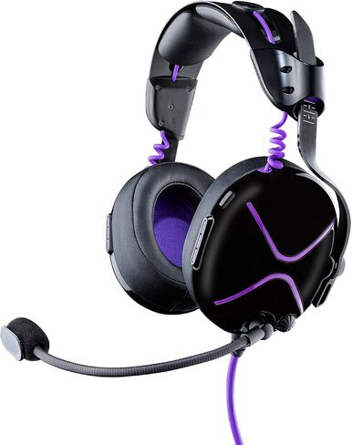 سماعة الألعاب PDP Victrix Pro AF Premium السلكية للرياضات الإلكترونية لجهاز Playstation 5 - ميكروفون بذراع قابل للإزالة PS4/PS5/PC (أسود/أرجواني) in Saudi Arabia