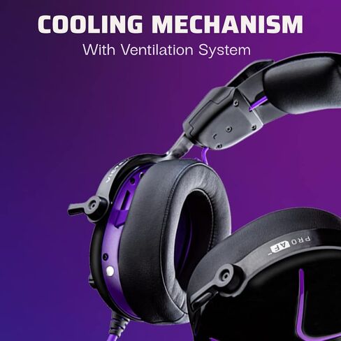 سماعة الألعاب PDP Victrix Pro AF Premium السلكية للرياضات الإلكترونية لجهاز Playstation 5 - ميكروفون بذراع قابل للإزالة PS4/PS5/PC (أسود/أرجواني) in Saudi Arabia