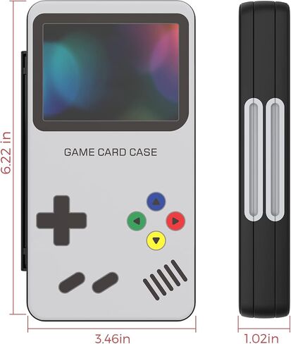 حافظة بطاقة ألعاب HEIYING لجهاز Nintendo Switch&Switch OLED، حافظة بطاقة ألعاب Switch Lite بنمط مخصص مع 48 فتحة لبطاقة الألعاب و24 فتحة لبطاقة Micro SD. in Kuwait