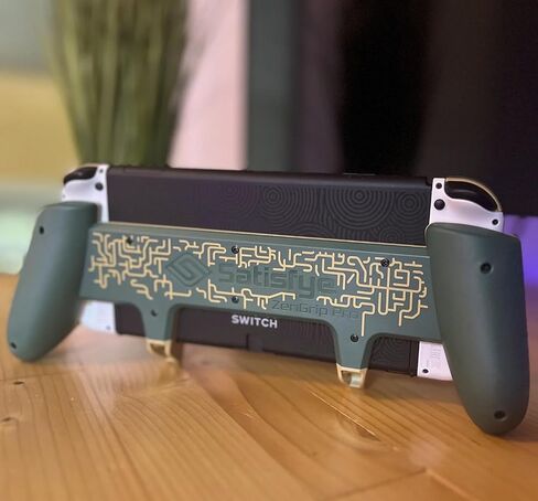 Satisfye - ZenGrip Pro Gen 3 OLED, a Switch Grip Compatible with Nintendo Switch - Comfortable & Ergonomic Grip, Joy Con & Switch Control. #1 Switch Accessories Designed for Gamers (Gold) in Kuwait