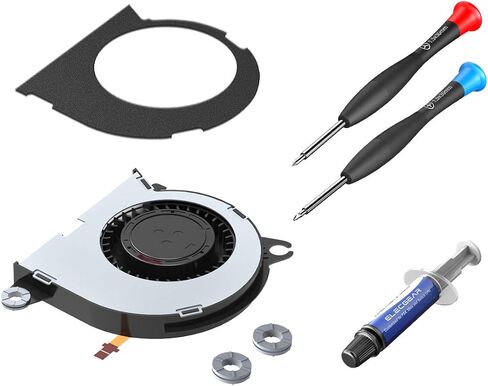 ElecGear Replacement Internal Cooling Fan compatible with Nintendo Switch - CPU Heatsink Cooler, Thermal Compound Paste, Y00 Triwing and PH00 Phillips Screwdriver, Spudger, Wipes Repair Tool Kit in Saudi Arabia