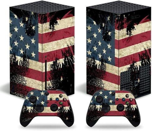 Compatible with Xbox Series X Skin Wrap Vinyl Decal (Red) | Console Vinyl Sticker, Contoller Decal Cover in Kuwait