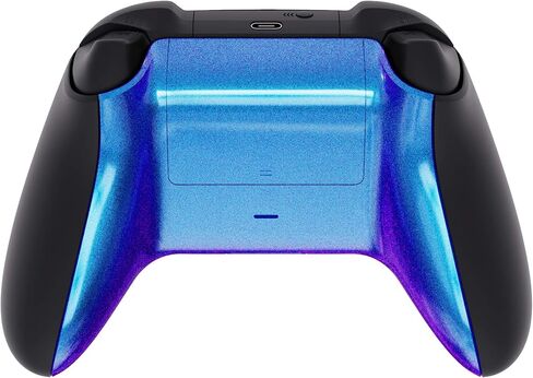 غلاف سفلي لامع مخصص باللون الأرجواني والأزرق اللامع مع غطاء بطارية لجهاز تحكم Xbox Series S/X - وحدة التحكم والقضبان الجانبية غير متضمنة in Kuwait