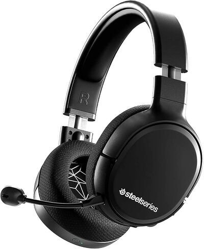 سماعة الألعاب اللاسلكية SteelSeries Arctis 1 USB-C مع ميكروفون Clearcast قابل للفصل متوافق مع أجهزة الكمبيوتر الشخصية وPS4 وSwitch وLite وAndroid باللون الأسود (متجدد) in Saudi Arabia