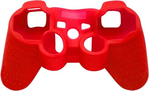 OSTENT Protective Silicone Gel Soft Skin Case Cover Pouch for Sony PlayStation PS2 PS3 Controller Color Blue in Saudi Arabia