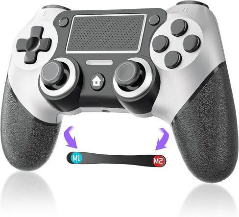 Bidfoce Ps-4 Controller Dual-shock 4 Play-station 4 Controller Compatible with PS4/Pro/Slim, Wireless Gaming Controllers with Double Vibration/6-Axis Motion Sensor/Programmable Back Buttons【Upgraded】 in Saudi Arabia
