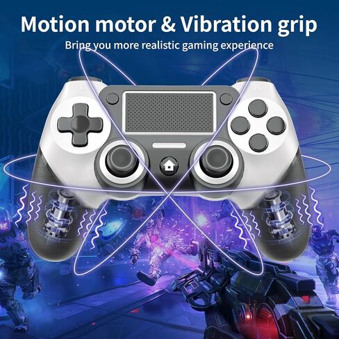Bidfoce Ps-4 Controller Dual-shock 4 Play-station 4 Controller Compatible with PS4/Pro/Slim, Wireless Gaming Controllers with Double Vibration/6-Axis Motion Sensor/Programmable Back Buttons【Upgraded】 in Saudi Arabia