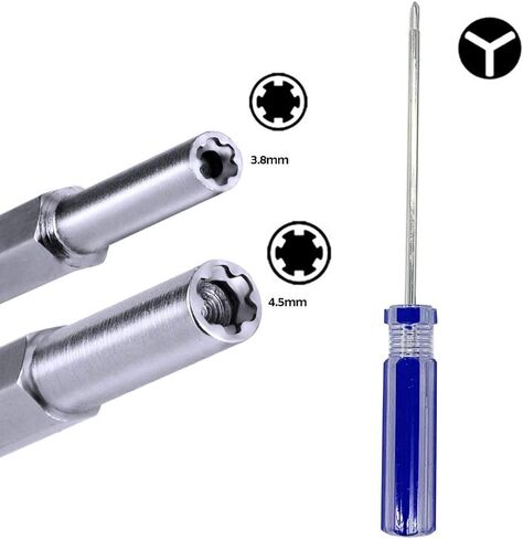WEPUSEN Security Tri-wing Y Trigram مفك براغي 3.8 مم 4.5 مم لقم صامولة لنينتندو NES SNES N64 Wii NDS، Gamecube، Gameboy Advance Sega Game Gear Tool Kit in Saudi Arabia