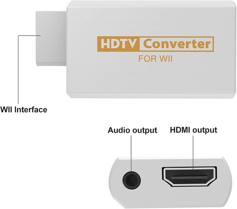 IQIKU HDMI Adapter for WII with HDMI Cable in Saudi Arabia