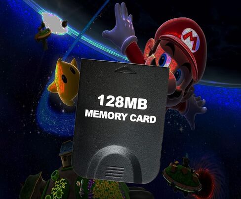 32MB(507 Blocks) Gamecube Memory Card for Gamecube & Wii, Black | Durable ABS, Plug-and-Play. Stores Multiple Game Saves, Works with Gamecube/Wii, High Speed and Efficient in Kuwait