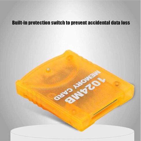 1024MB(16344 Blocks) Gamecube Memory Card for Nintendo Wii Game Cube NGC GC (Orange) in Saudi Arabia