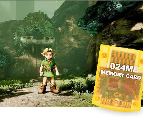 1024MB(16344 Blocks) Gamecube Memory Card for Nintendo Wii Game Cube NGC GC (Orange) in Saudi Arabia